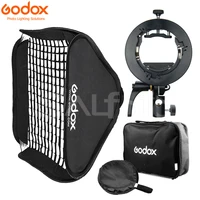 Godox-soporte para Flash S2 Speedlite, Softbox tipo S, rejilla en forma de panal, soporte para Flash fr Godox V1 V860II AD200 AD400PRO TT600 TT685