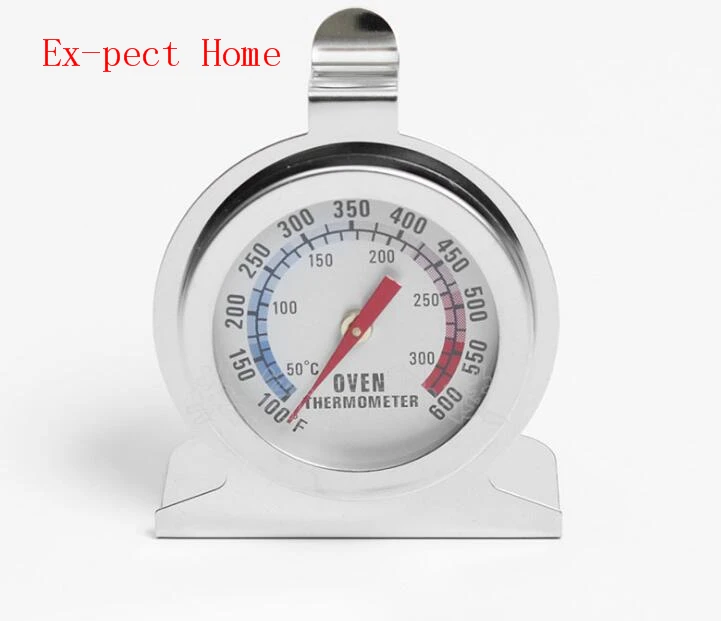 200pcs practical Temperature Stand Up Dial Oven Thermometer Stainless Steel Gauge Gage Large Diameter Dial Supplies