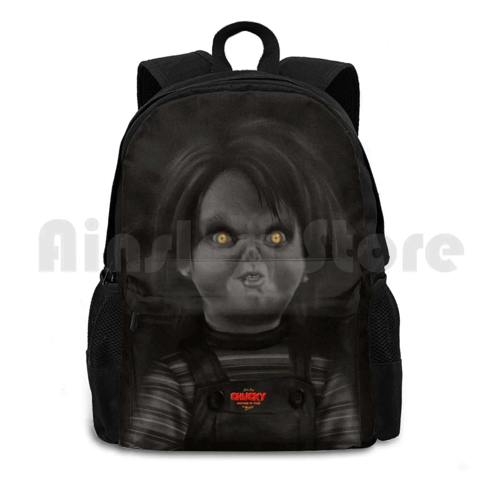 

Chucky Outdoor Hiking Backpack Waterproof Camping Travel Chucky Chucky Doll Childs Play Horror Horror Terror Black Dark