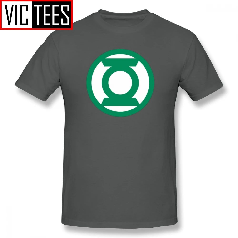 Mens Green Lantern T Shirts Green Lantern Logo T-Shirt Graphic Tee Shirt Mens Fun Basic Cotton Plus size Tshirt