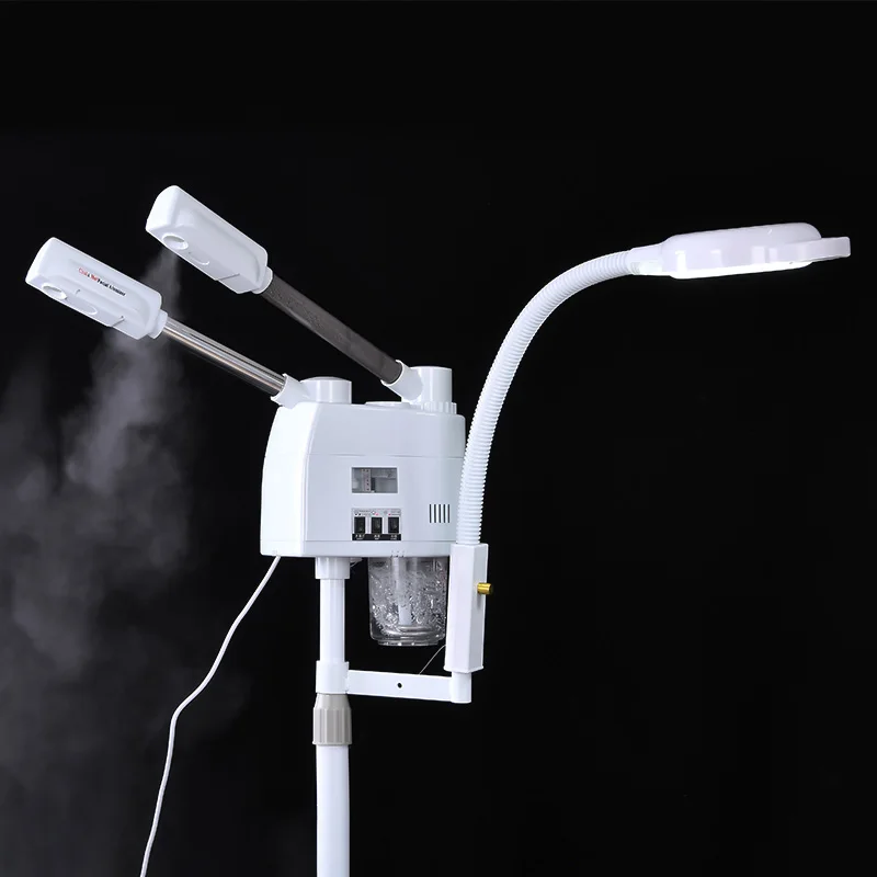 3 in 1 Facial Steamer Hot and Cold Steam with 8X LED Magnifying Lamp Ozone Nano Ionic Humidifier Vaporizer Aromatherapy Mist