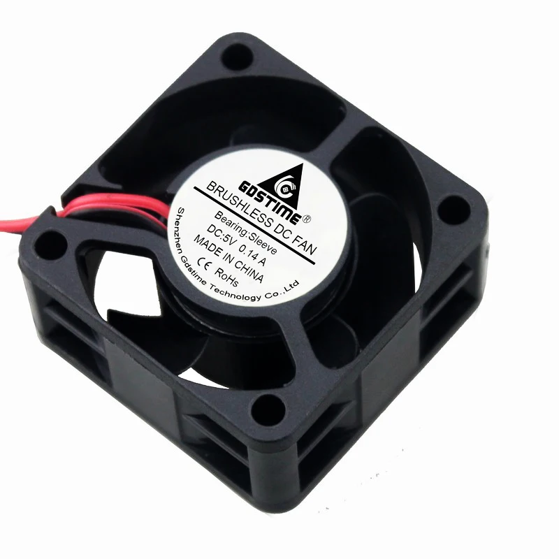 Gdstime-ventilador de refrigeración para impresora 3D, disipador de calor Axial CC sin escobillas, 5V, 40mm x 20mm, 4cm, 40x40x20mm, 40mm, 5 unids/lote