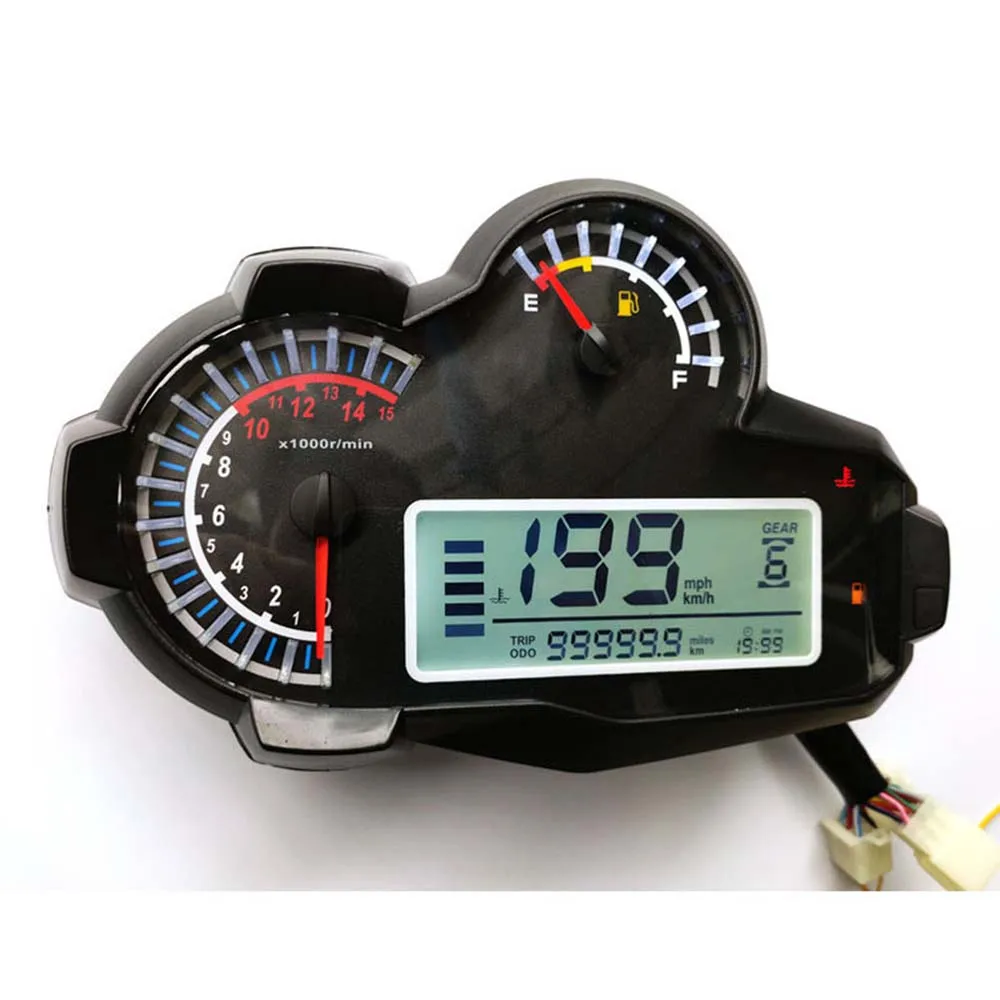 Motorcycle Universal For 2,4 Cylinders 14000RPM LED Speedometer Digital Odometer Backlight For BMW Honda Ducati Kawasaki Suzuki