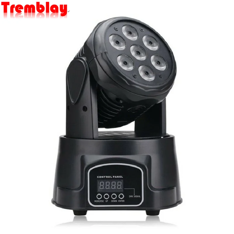 

7*12W LED Mini Moving Head Wash Spot Beam Stage Effect Light for DJ Disco DMS RGBW Full Color DMX Disco Light Party Lights