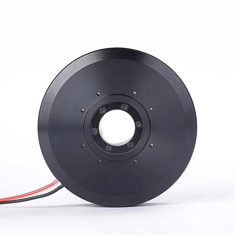 HT100 Brushless DC Motor With Large Hollow Design Pancake Motor 24v High  Torque Pan Tilt Rotor Motor - AliExpress 44
