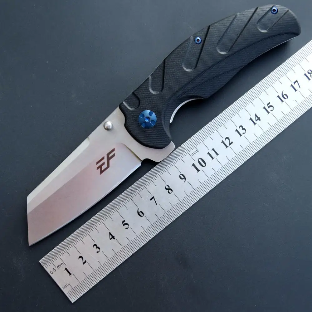 

Eafengrow New EF932 Folding Knife D2+G10 Portable Camping Pocket Knife Hunting Fruit Jackknife EDC Kitchenware Outdoor Tool