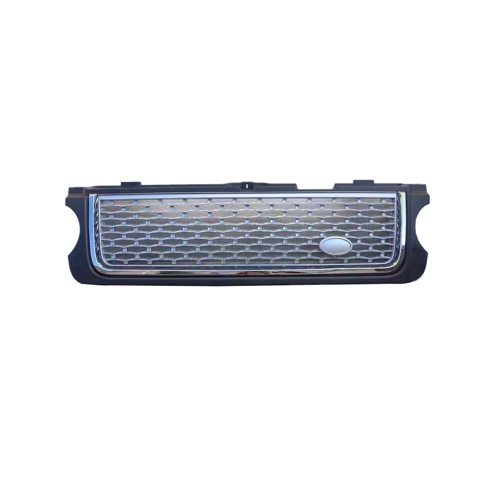 Modified For Range Rover Racing Grill For Range Rover Vogue L322 2010 2011 2012 Front Bumper Grilles Mesh Cover Grills Grille