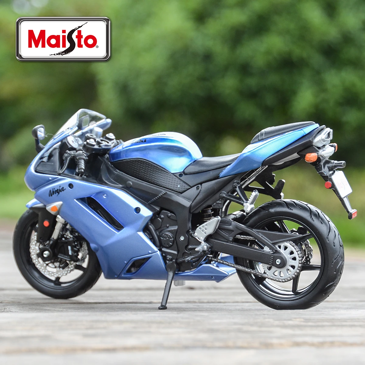 Maisto 1:12 Kawasaki Ninja ZX-6R Blue Die Cast Vehicles Collectible Hobbies Motorcycle Model Toys