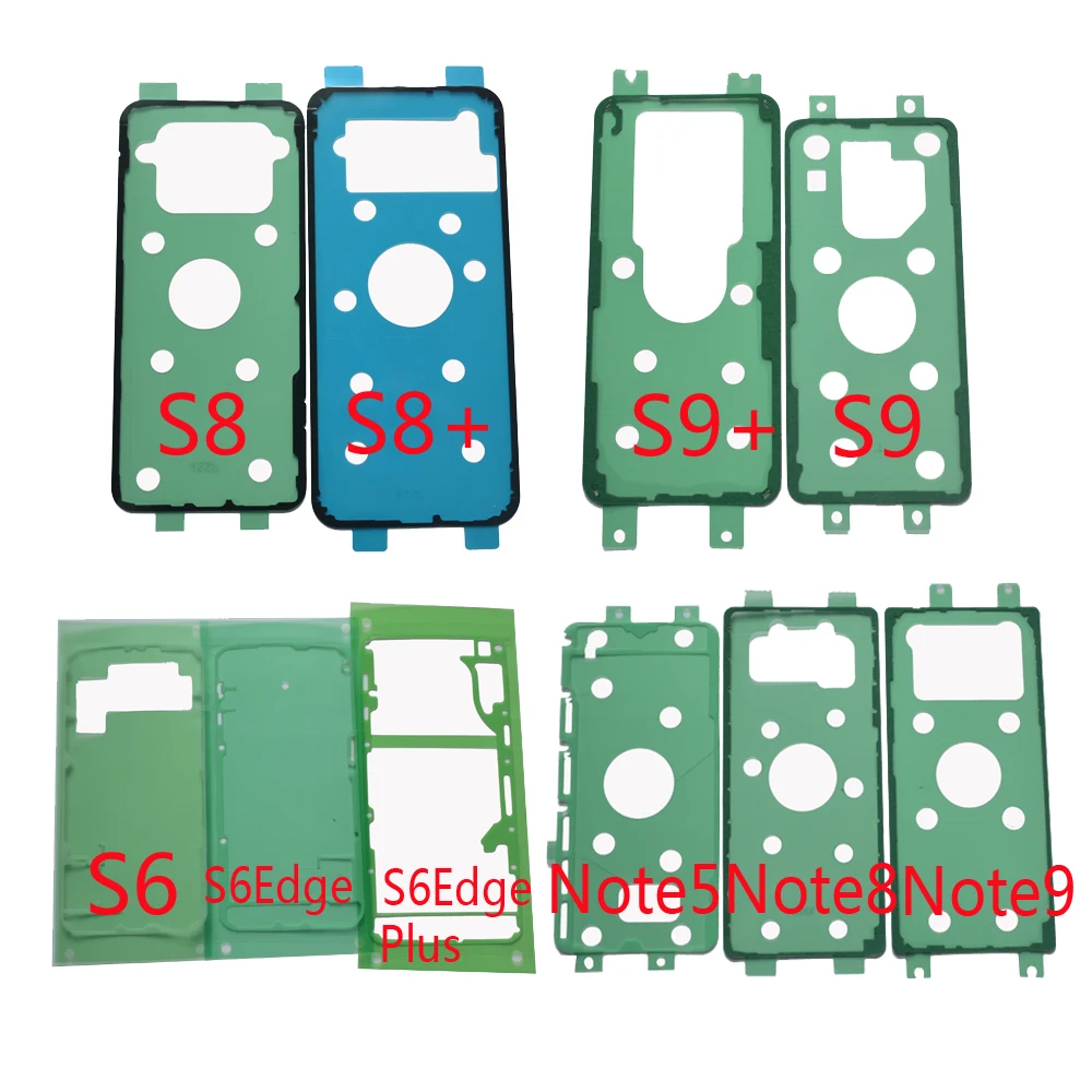 For Samsung Galaxy S6 S7 Edge Plus S8 S9 Plus Note 5 8 9 Phone Housing Frame Back Glass Glue Adhesive Battery Cover Tape Sticker