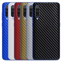 3D Carbon Fiber Skins Wrap Phone Back Sticker For XIAOMI Mi10 Pro Mi9 Mi8 Lite POCO F3 F2 Pro MIX2S 3 Redmi 7 Note 8 7 K20 Pro