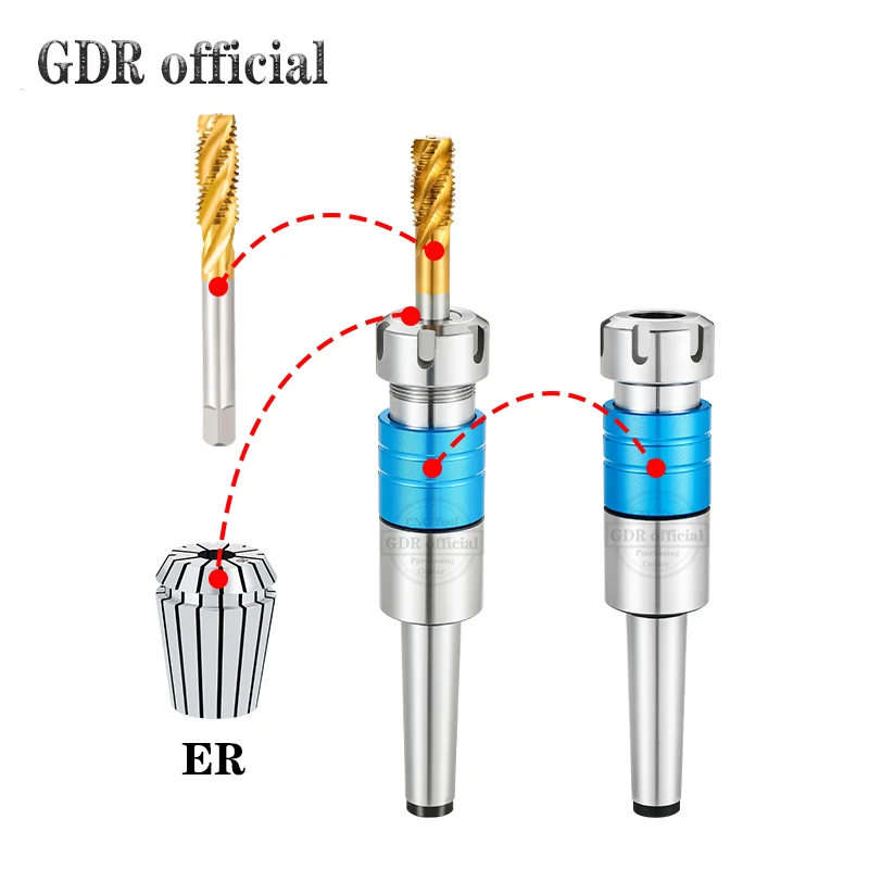 Morse tool holder MT2 MT3 MT4 MTB2 MTB3 MTB4 ER20 ER25 ER32 VER16 VER20 VER25 VER32 VER retractable tapping floating tool holder