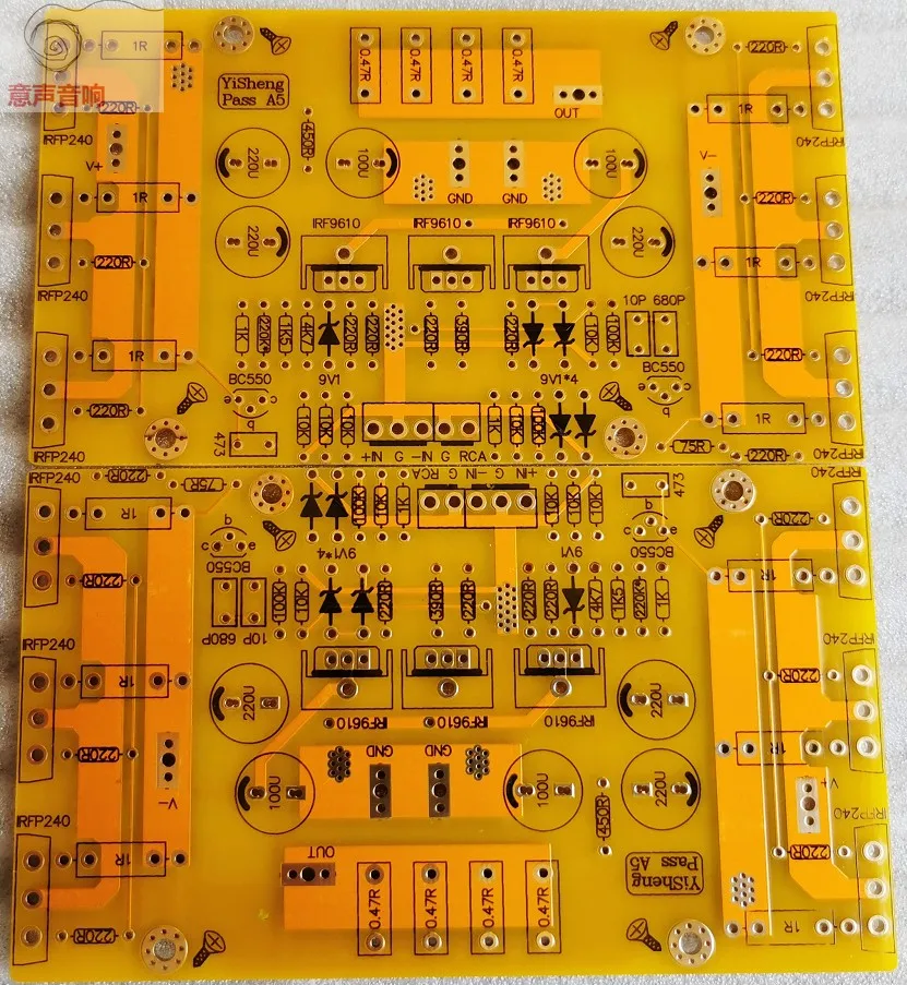 

Nvarcher 2PCS PASS A5 Single-ended Class A Power Amplifier Balanced Input PCB