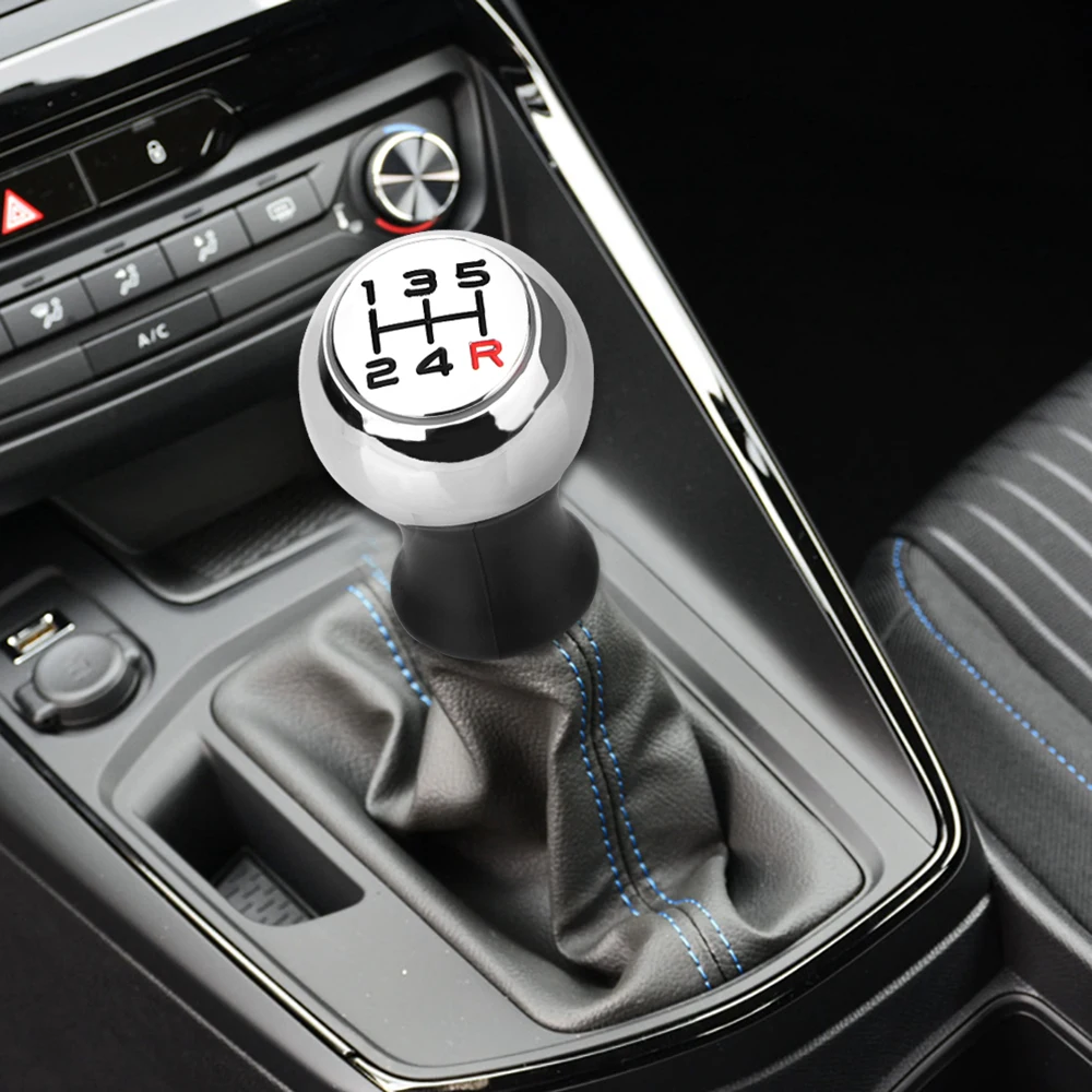 Car MT Gear Shift Knob For Peugeot 106/1007/206/107/306/307/308/2008/301/3008/406/508/605/807 Lever Shifter Handle Stick