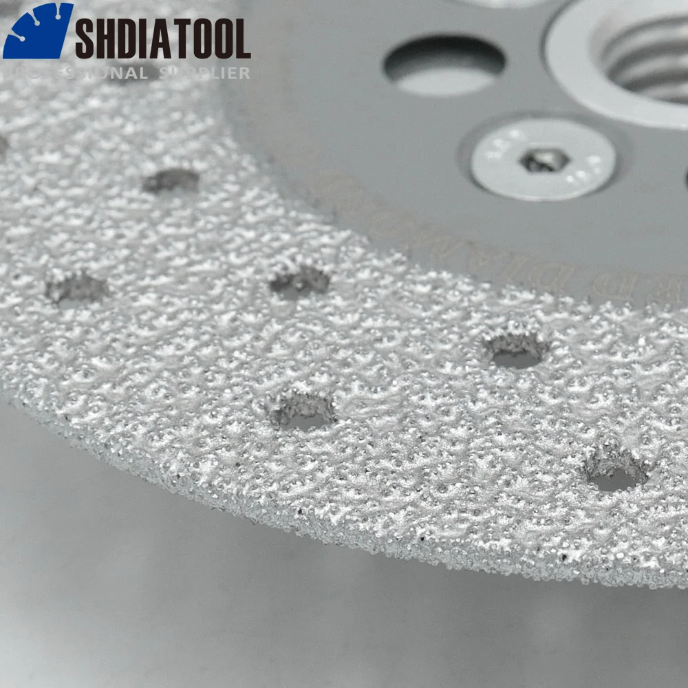 SHDIATOOL 2 قطعة قسط جودة القطر 4.5 "/115 مللي متر جهين فراغ صنع من النحاس الماس قطع و طحن القرص مع 5/8-11