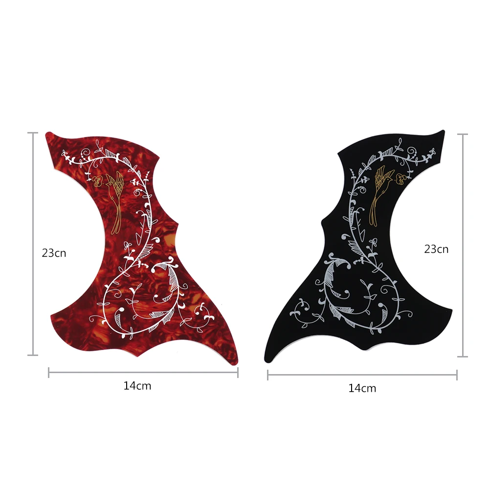 1PC Professional Comma/Hummingbird Shape Guitar Sticker Pickguard Self-Adhesive Sticker For Folk Acoustic Guitar Accessories