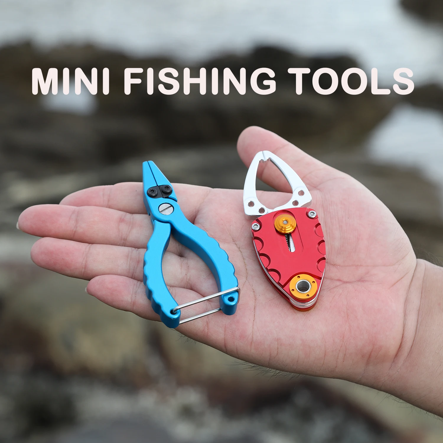 

TUNALA Mini Fishing Pliers Grip Set Aluminium Saltwater Tongs for Line Cutter Fish Controller Lure Fishing Tackle Tool Equipment