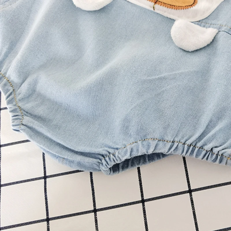 IENENS-Vêtements pour bébés garçons et filles, pantalons, shorts en jean, salopettes pour tout-petits, combinaisons pour nourrissons, vêtements pour nouveau-nés, fjens