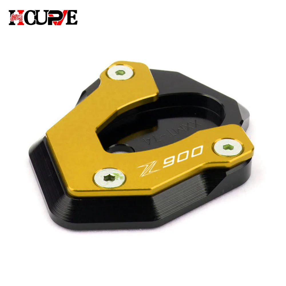 Motorcycle CNC Kickstand Foot Side Stand Extension Pad Support Plate Fit For Z650 Z900 Z900RS Z 650 900 2017-2023