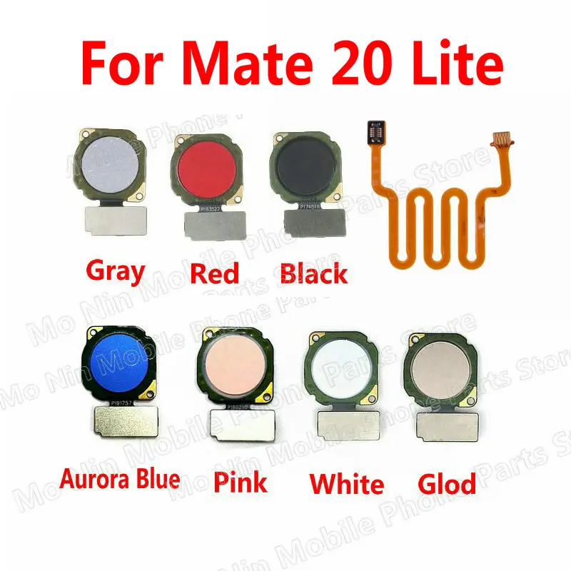 Home Button Flex Cable For Huawei Mate 20 Lite SNE-LX1 Menu Key Fingerprint Recognition Sensor Flex Ribbon Replacement Parts