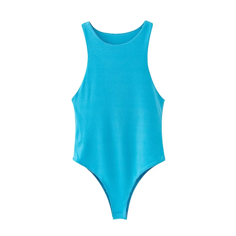 Bodysuit monocromático bodycon para mulheres, senhora chique, macacões curtos clube, feminino, casual, sexy, 4 cores, fino, verde, fino, verão, 2024