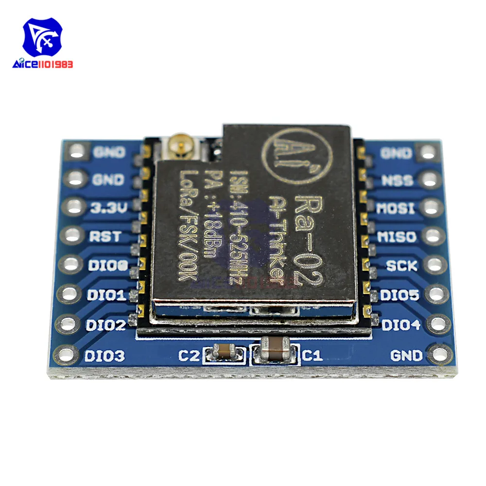 433MHZ SX1278 LoRa Module 433M 10KM Ra-02  Wireless Spread Spectrum Transmission Board 2.4G IPX Antenna for Smart Home