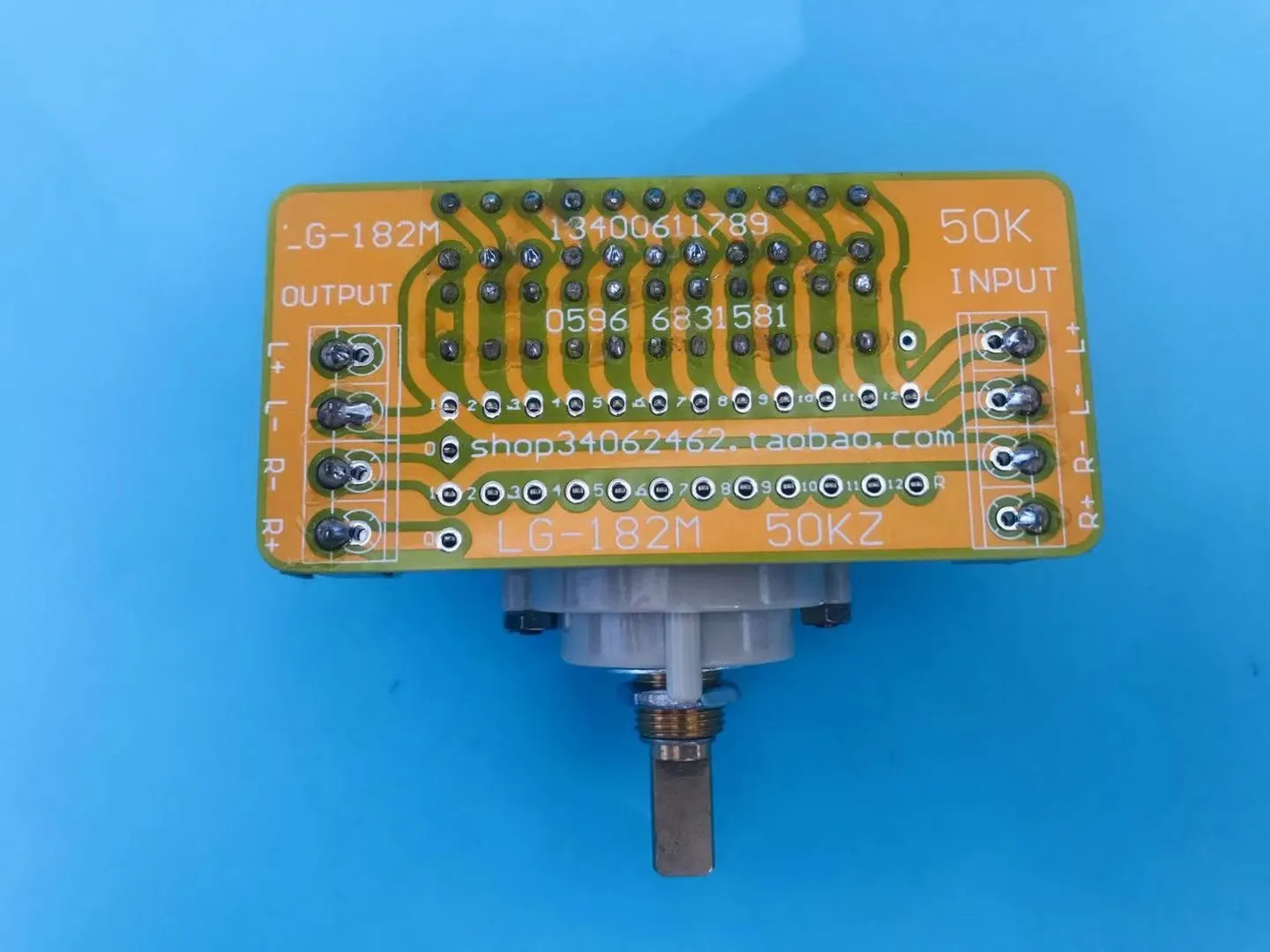 Imagem -03 - Engrenagens Pisando Potenciômetro Interruptor de Volume 250k 100k 50k 10k Controle de Volume Dale Resistor para Amplificador de Potência Preamp Áudio 12
