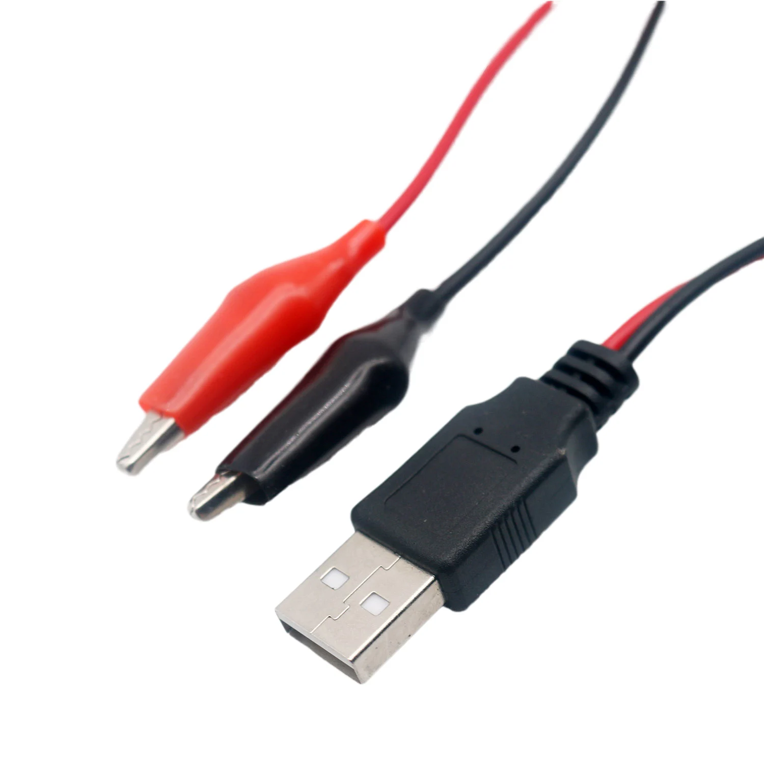 1 قطعة USB الذكور إلى التمساح كليب USB اختبار كاشف الجهد متر مقياس التيار الكهربائي اختبار سلك محول كابل 50 سنتيمتر