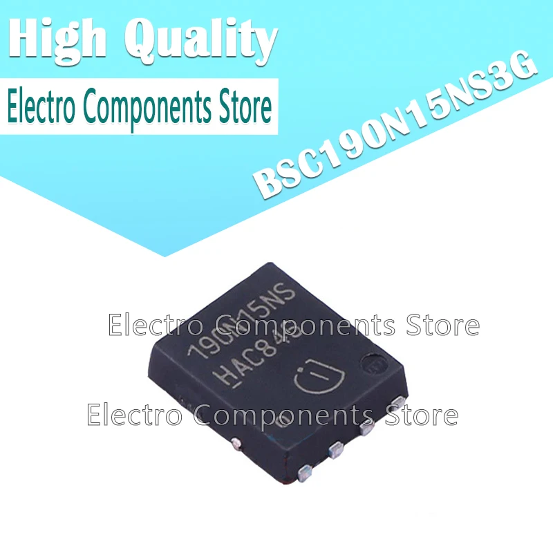 

10 шт./лот, полевой транзистор MOS BSC190N15NS3G (маркировка 190N15NS) 190N15NS SMD PG-TDSON-8, MOS-транзистор, MOS FET