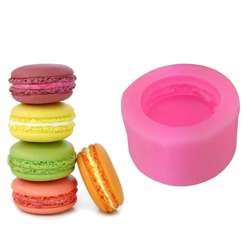 Macaron Silicone Cake Mold DIY Non-Stick Handmade Candle Mold Ice Cream Mold Chocolate Mold Baking Tool Kitchen Accessories