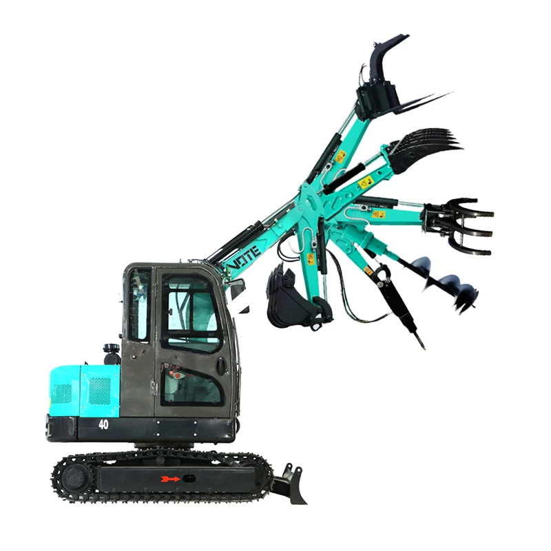 Trung Quốc Micro Xe đào đất mini 4 tôn mini Đa Năng máy đào Thủy Lực Tomica Tư Nhân vườn cây ăn trái