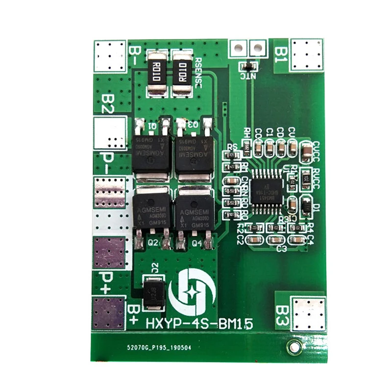 4S 12.8V 14.4V 16.8V Lifepo4 Li-ion Lipo płyta zabezpieczająca baterię litową 12V 18650 BMS 14A limit 20A 4 komórek opakowanie PCM 3.2V 3.7V