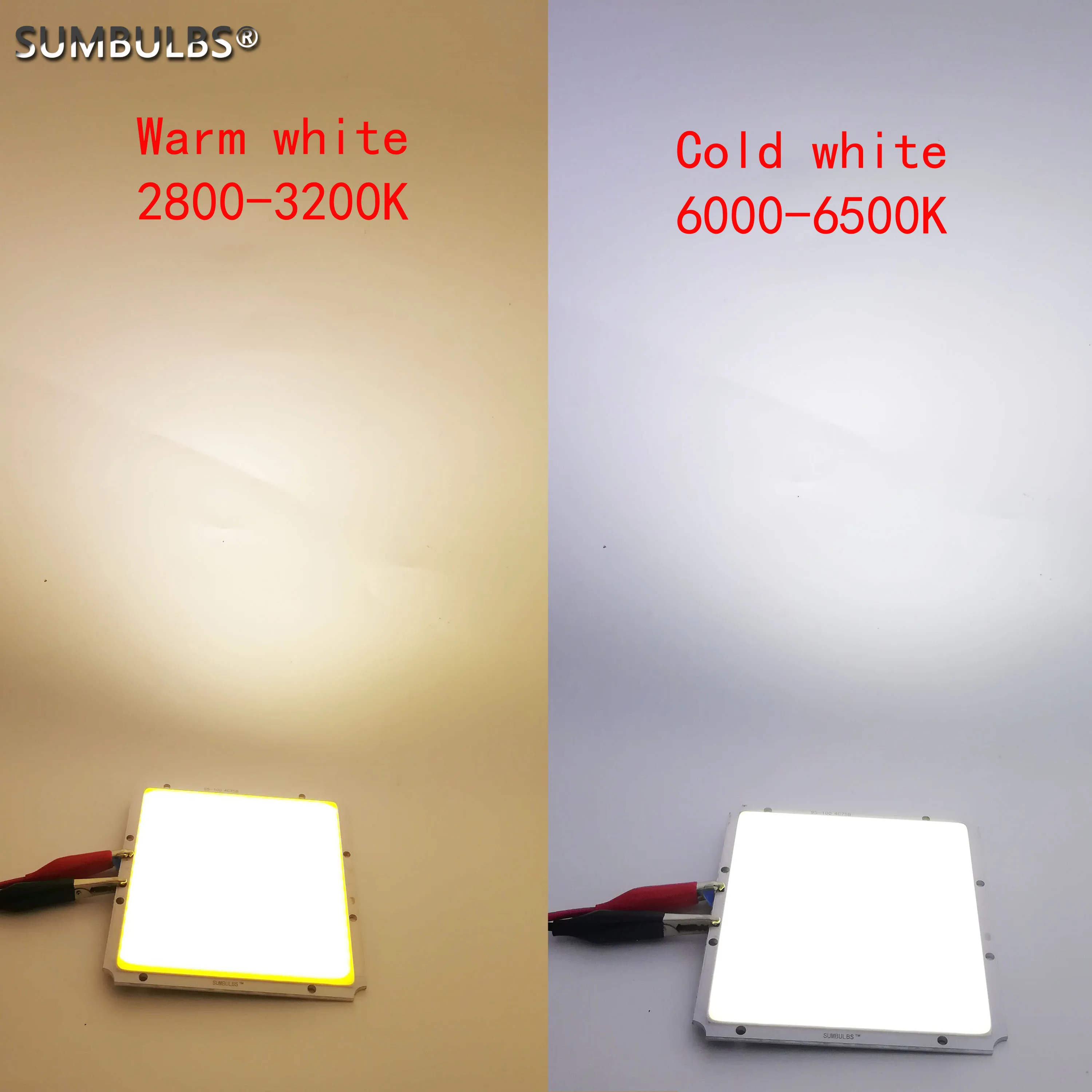 DC 12V Input 100x95MM 50W COB LED Panel Light Source for LED Lamp Warm Cold White Matrix Bulb With RF Remote Dimmer