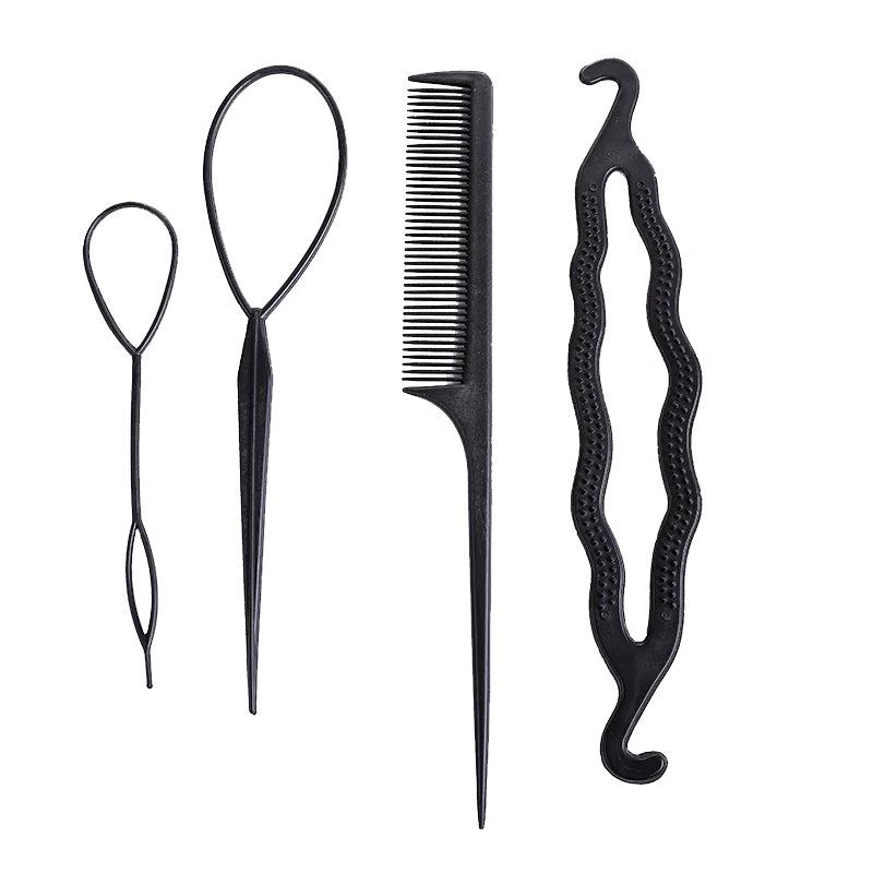 Coil hair artifact, tie hair, wear hair, pull hair needle, variety, lazy modeling tools, children's headwear, comb and braid hai