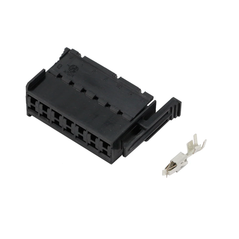 5 Sets 14Pin Black Automotive Connectors Harness connector  with Terminal DJ7143-3.5-21 14P