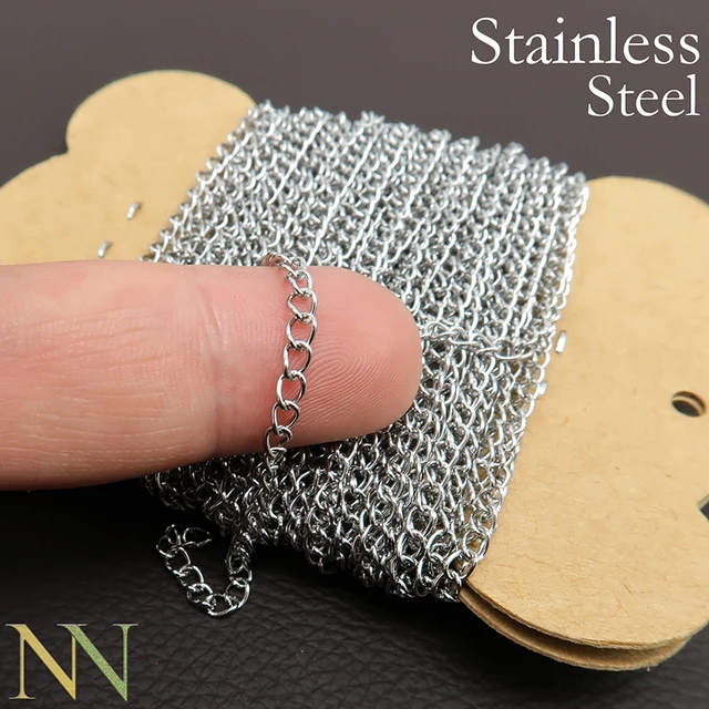 Stainless steel necklace extender outlet