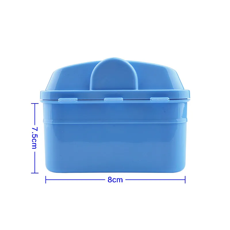 Y-kelin Denture Box  High Quality Full  Soaking Case Prosthesis Container  Bath  4 Color Free Gifts