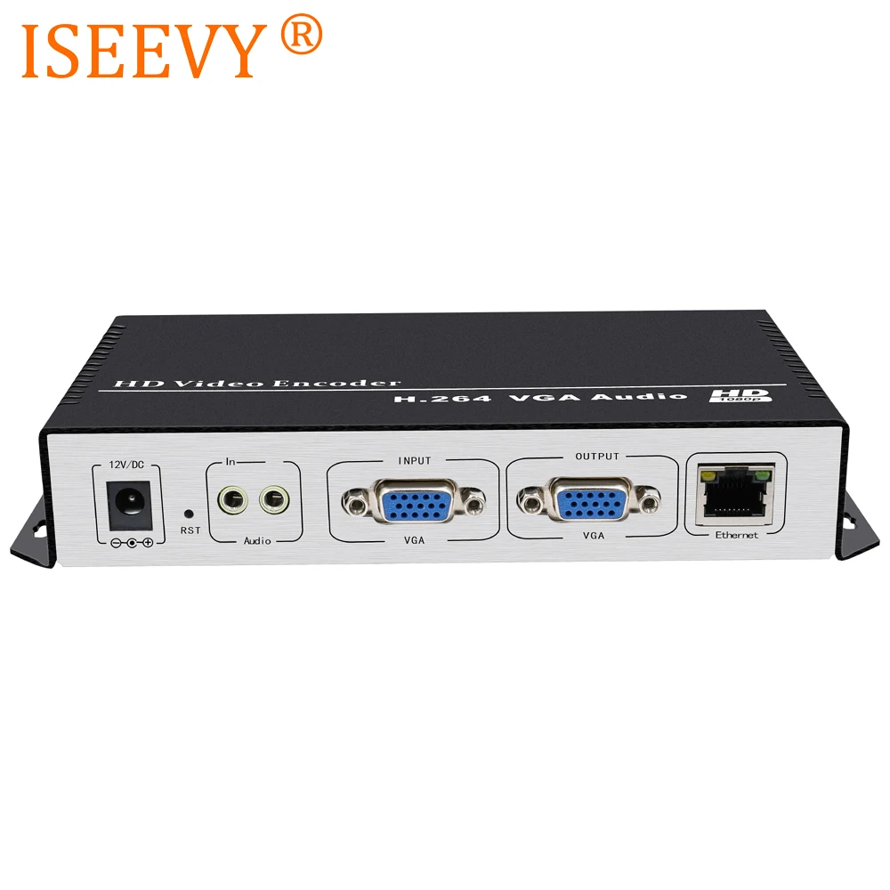 ISEEVY H.264 VGA Video Encoder IPTV Encoder for IPTV Live stream support RTMP RTMPS RTSP UDP HTTP and Facebook Youtube Wowza