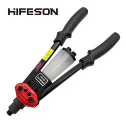 HIFESON Double Hand Manual Blind Rivet Nut Gun HF-BT801 Nails Rivets Riveter Riveting Tool for 2.4 3.2 4.0 4.8 6.4mm
