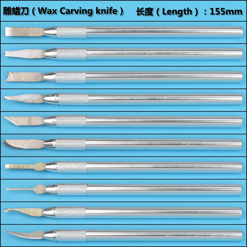 Imagem -03 - Escultura de Cera Ferramentas de Cera Escultura Faca Kit Escultura Lâmina Cera Argila Escultura Escultura Modelagem Ferramenta Ferramentas Jóias 10 Peças