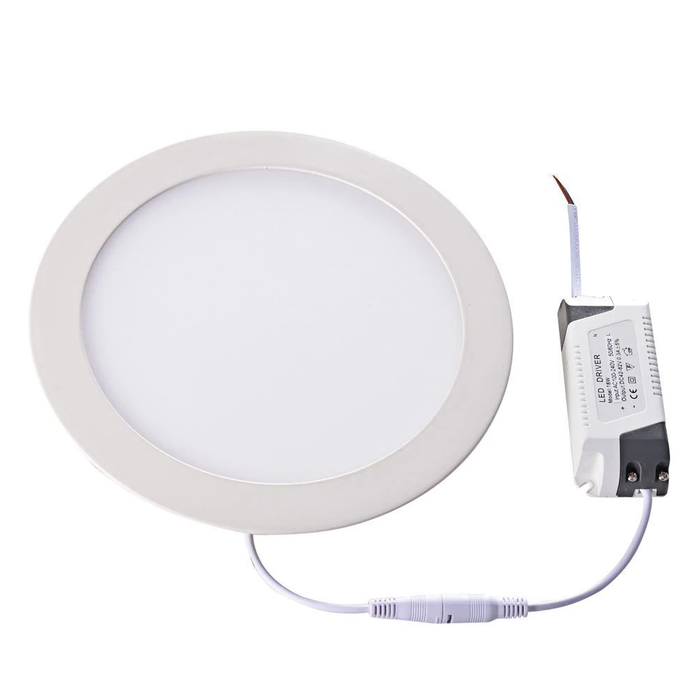 Ultra thin design 24W LED ceiling recessed grid downlight / round panel light 300mm, Including drivers