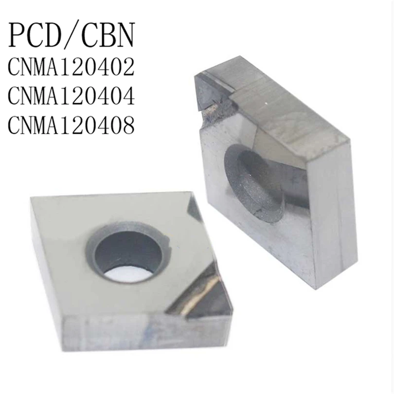 1Pcs CNMA120402 CNMA120404 CNMA120408 PCD CBN Diamond Inserts Blade External Turning Tool Lathe  For CNC  lathe  turning  cutter