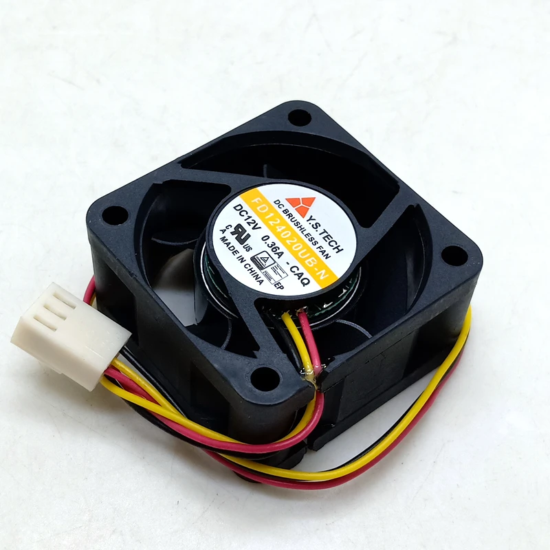 

40mm cooling fan new For Y.S tech FD124020UB-N 4020 12v 0.36a 3wire Cooling Fan 40x40x20mm