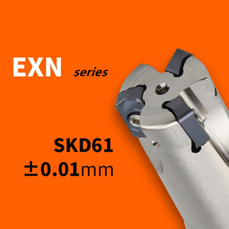 EXN03 Fräswerkzeug mit Schnellvorschub, Verlängertem Griff, Gehärtetem Werkzeug, Großhandel, Legierung, CNC, Gehärteter, Erschütterungssicherer Stab, Maschinen-Einsätze, Werkzeug – Detail 1
