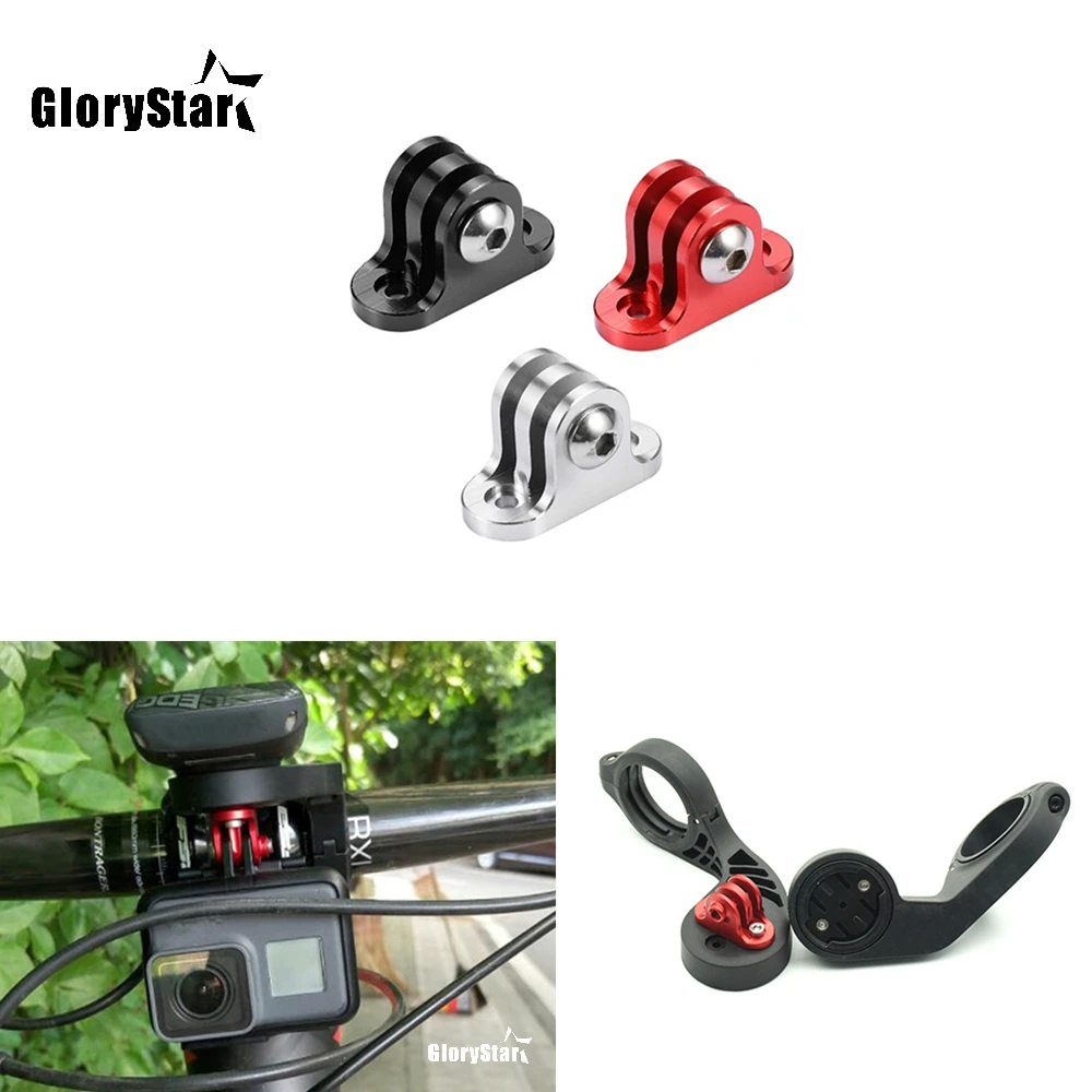 GloryStar Aluminum Alloy Bike Bicycle Computer Camera for GOPRO Mount Holder Adapter for iGPSPORT Garmin Bryton stopwatch Mount