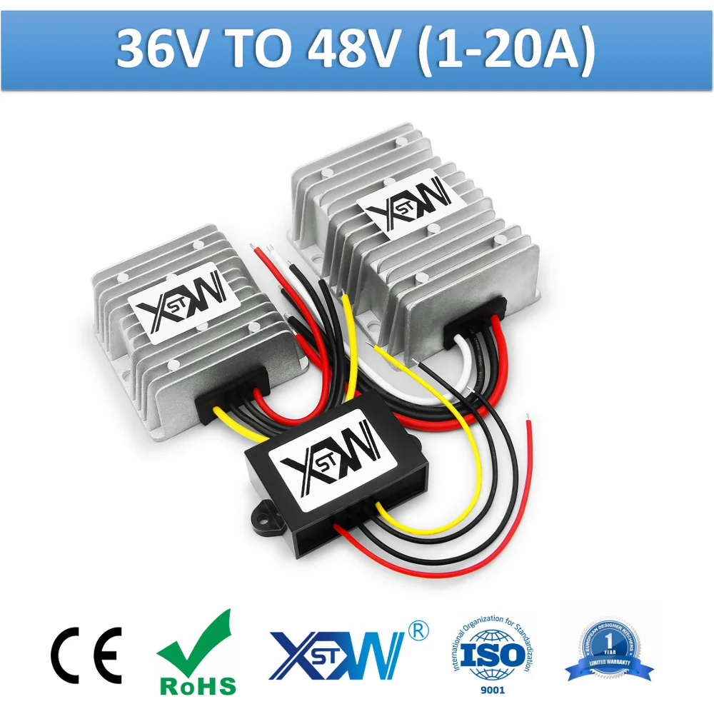 XWST 36v to 48v Non-isolated DC to DC Boost Module 48volts Voltage Regulator 1A 4A 5A 10A 15A 20A Step Up Power Supply CE ROHS