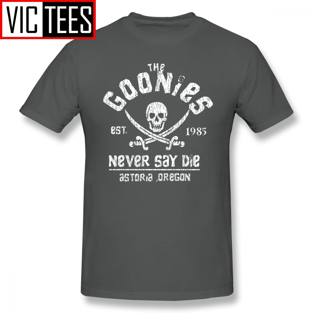 Erkek Goonies T Shirt Goonies T-Shirt grafikli tişört eğlenceli yüzde 100% pamuk plaj erkek büyük Tshirt