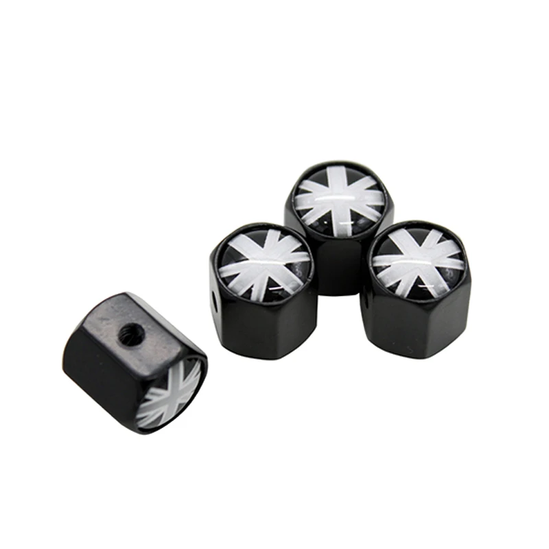 4Pcs/Lot Car Auto Wheel Tire Valve Cap Cover Anti-theft Steal Air Dust Covers England UK Flag For MINI Jaguar Land Rover