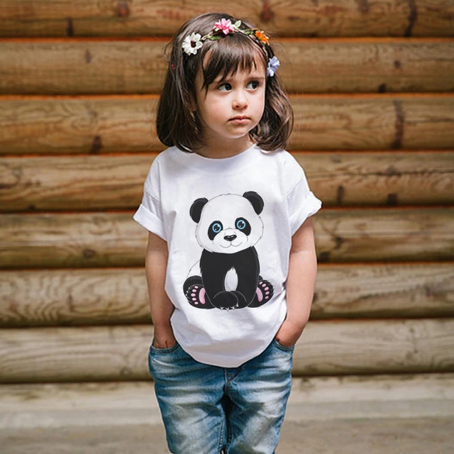 Camiseta Con Estampado De Osos Polares De Bambu Para Ninos Y Ninas Ropa Con Diseno De Pandas Kawaii Harajuku 2020 Camisetas AliExpress