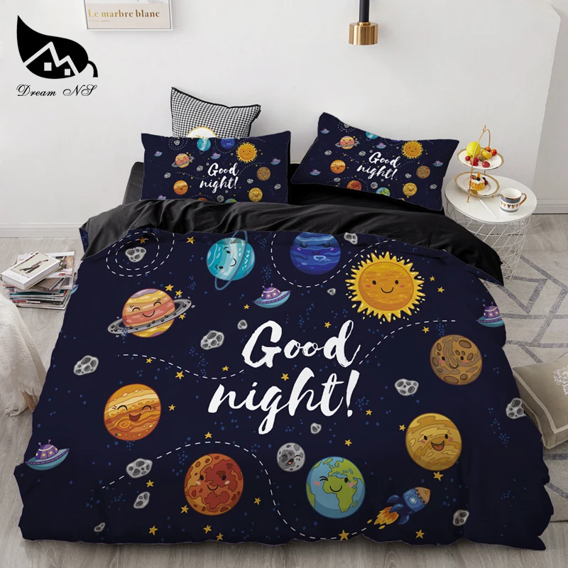 Dream NS Cartoon Cute Style Colourful Bedding Home Textiles Set Queen Bedclothes Duvet Cover Pillowcase Comforter Bedding Sets