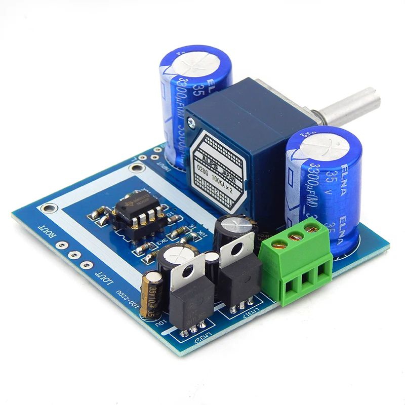 HIFI khuếch đại Full DC NE5532 Tiền Khuếch Đại Bộ dụng cụ với Lá Chắn kim loại bao da không bao gồm Chiết Áp